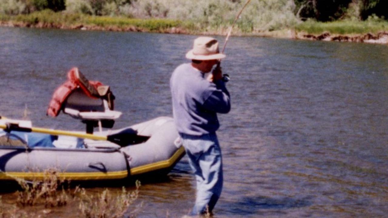 Dr. David Mills fishing